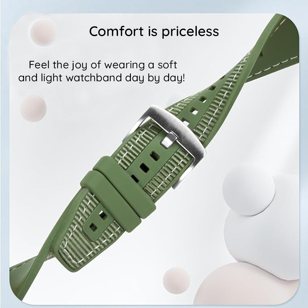 Bracelet Techsuit W051 pour Huawei Watch / Xiaomi Watch Series, 22mm, Vert