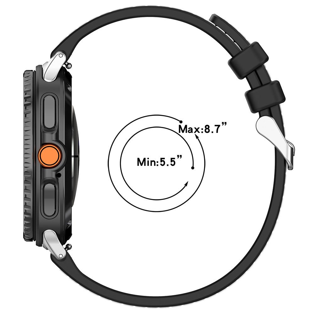 Bracelet Techsuit W051 pour Samsung Galaxy Watch8 / Watch8 Classic Series, Bleu Foncé