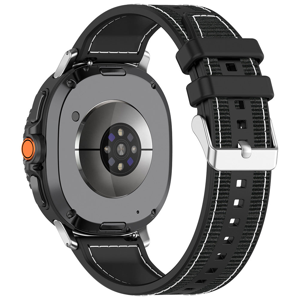 Bracelet Techsuit W051 pour Samsung Galaxy Watch8 / Watch8 Classic Series, Noir