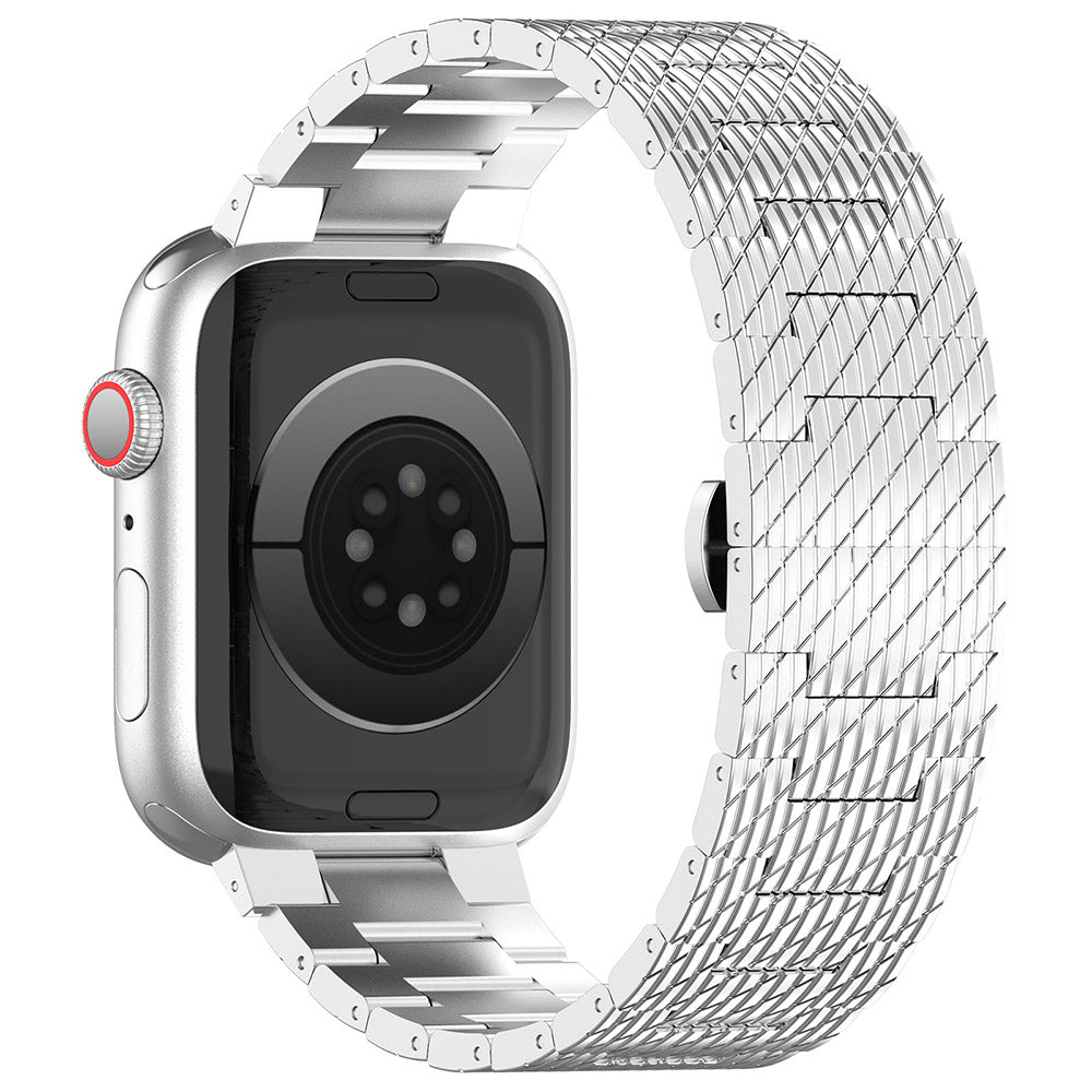 Bracelet Techsuit W052 pour Apple Watch 49mm / 46mm / 45mm / 44mm / 42mm Series, Argenté