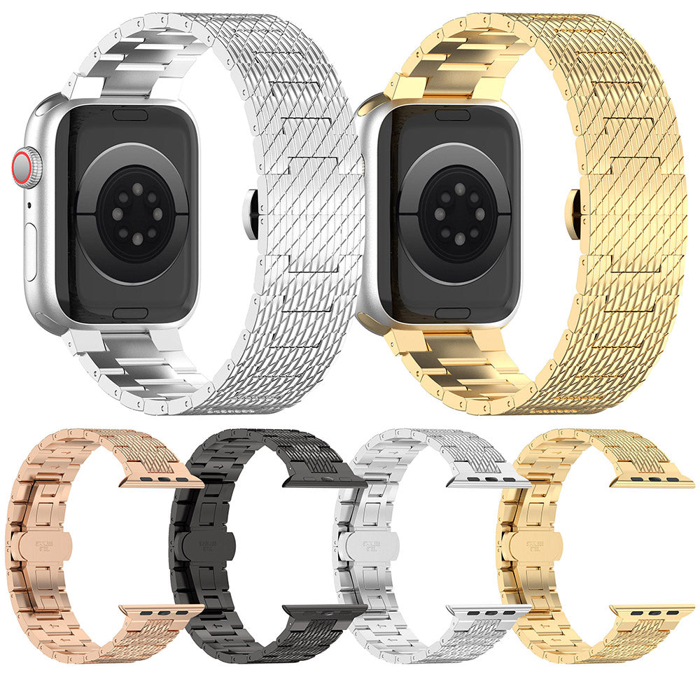 Bracelet Techsuit W052 pour Apple Watch 49mm / 46mm / 45mm / 44mm / 42mm Series, Argenté