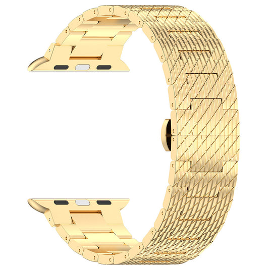 Bracelet Techsuit W052 pour Apple Watch 49mm / 46mm / 45mm / 44mm / 42mm Series, Doré