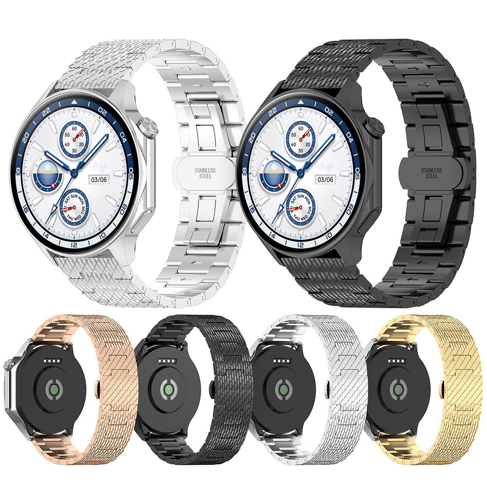 Bracelet Techsuit W052 pour Samsung Galaxy Watch / Huawei Watch Series, 20mm, Noir