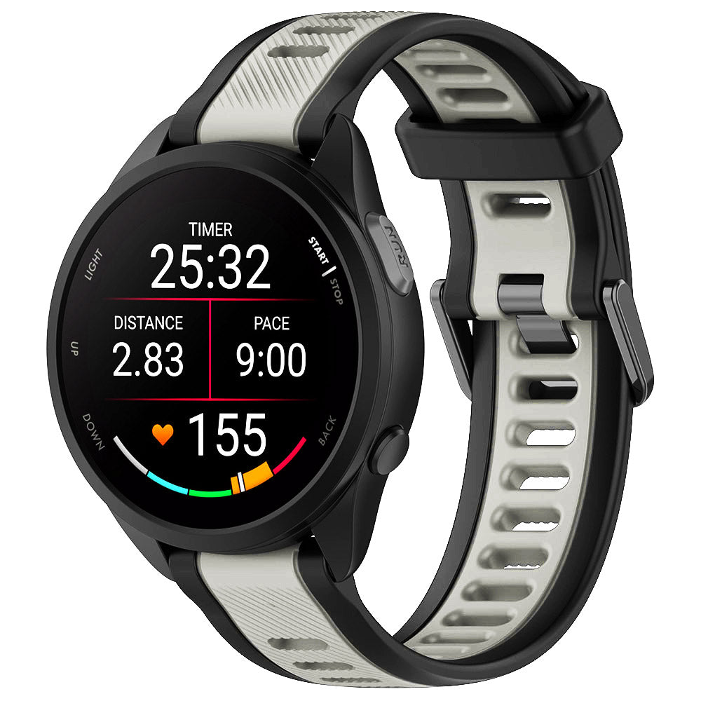 Bracelet Techsuit W053 pour Huawei Watch / Garmin Watch Series, 18mm, Gris