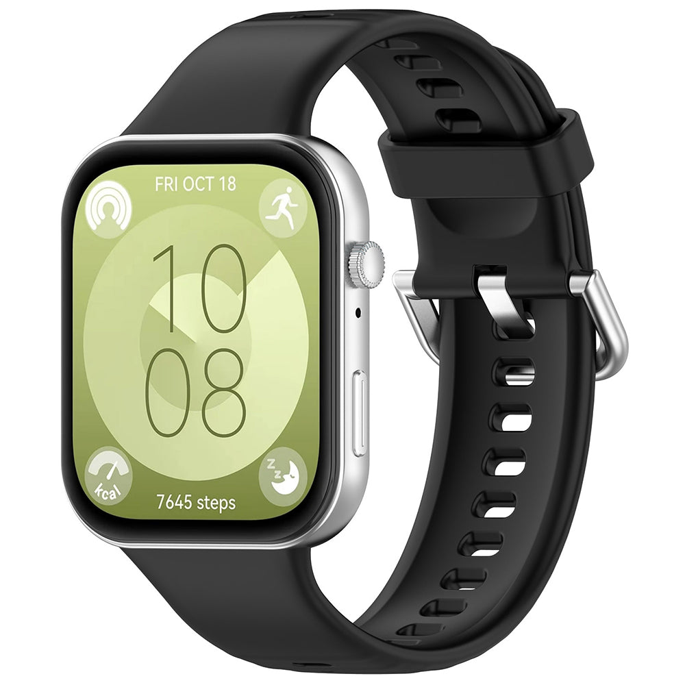 Bracelet Techsuit W061 pour Huawei Watch Fit 4 Pro / Fit 4 / Fit 3, Noir