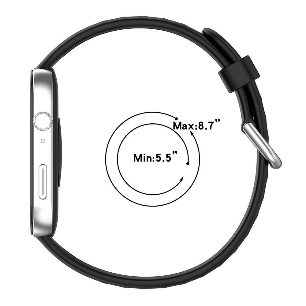 Bracelet Techsuit W061 pour Huawei Watch Fit 4 Pro / Fit 4 / Fit 3, Noir