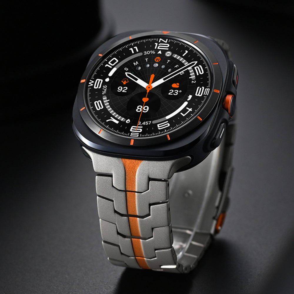 Techsuit W063 Strap for Samsung Galaxy Watch Ultra, Silver