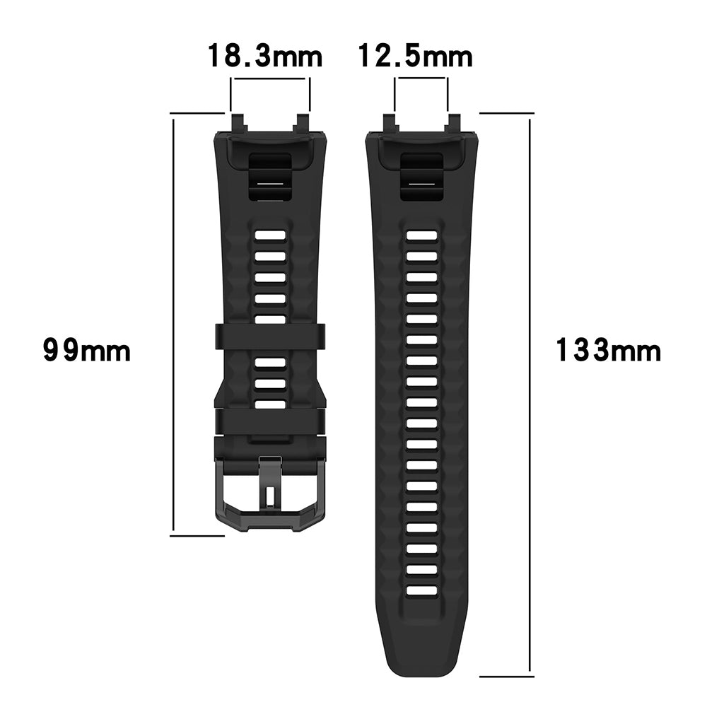Bracelet Techsuit W067 pour Amazfit T-Rex 2, Vert Foncé