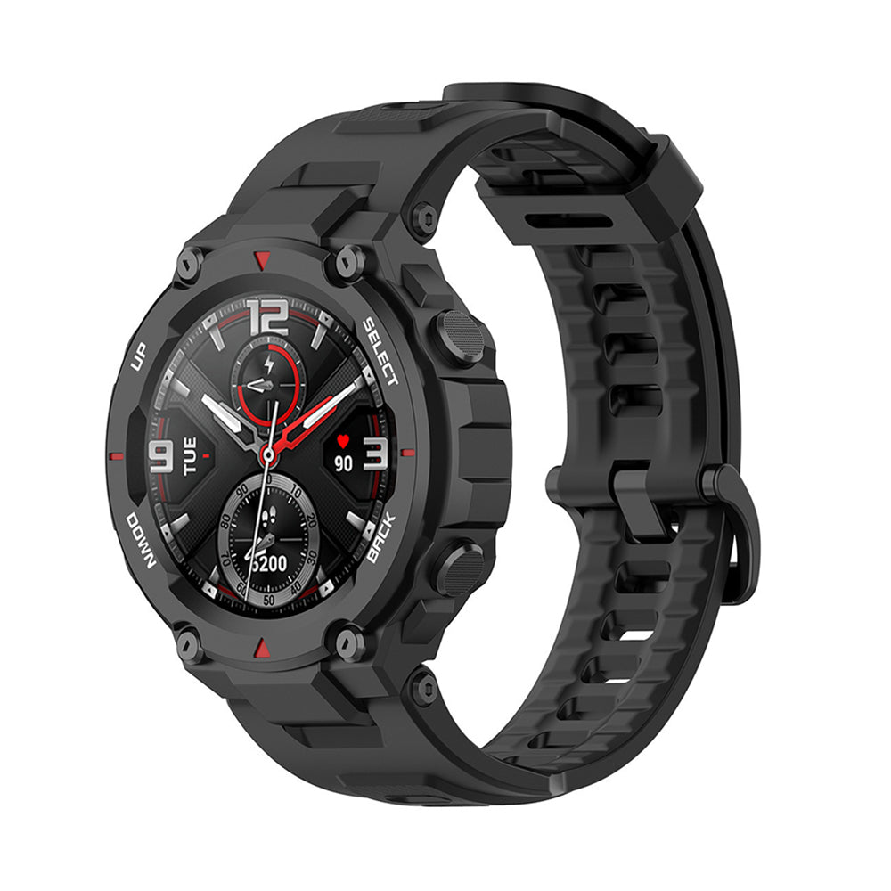 Bracelet Techsuit W067 pour Amazfit T-Rex Pro / T-Rex, Noir