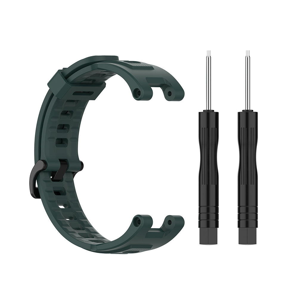 Bracelet Techsuit W067 pour Amazfit T-Rex Pro / T-Rex, Vert Foncé