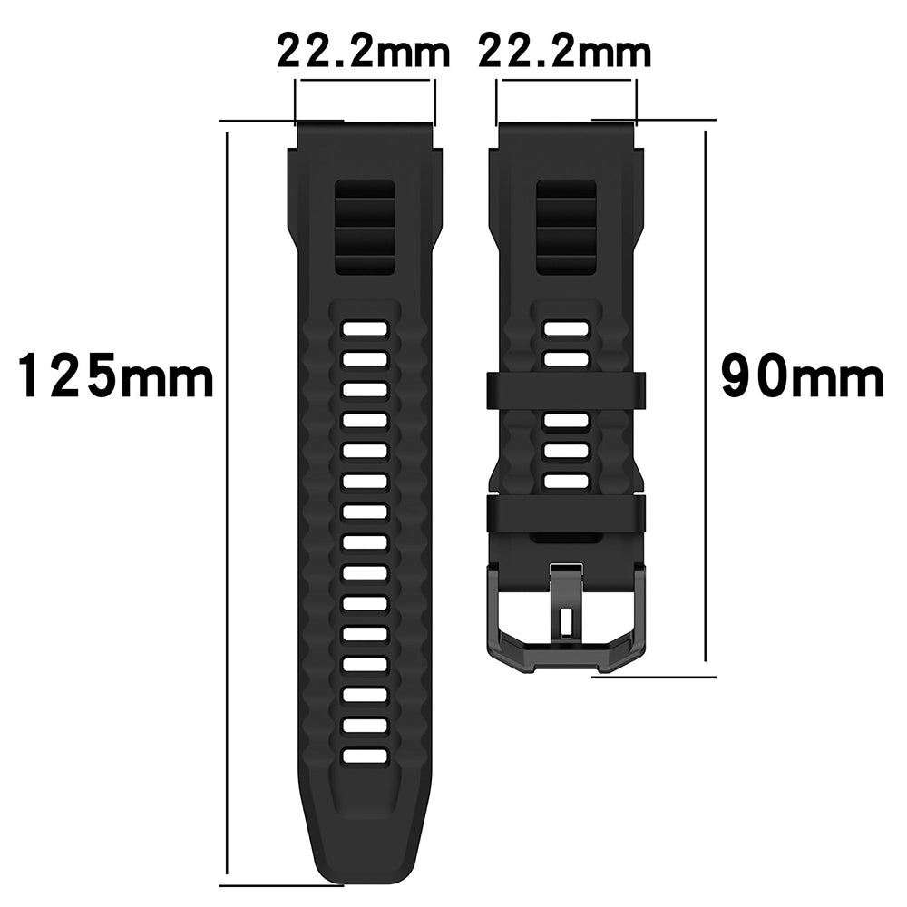 Bracelet Techsuit W067 pour Amazfit T-Rex Ultra, Noir