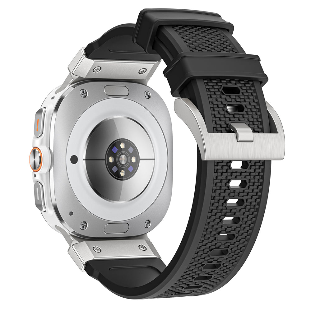 Bracelet Techsuit W068 pour Samsung Galaxy Watch Ultra, Blanc Argenté