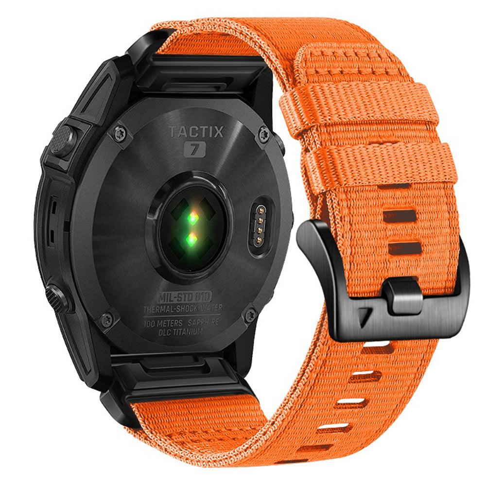 Bracelet Techsuit W070 pour Garmin Instinct / Approach / Fenix Watch Series, 20mm, Orange