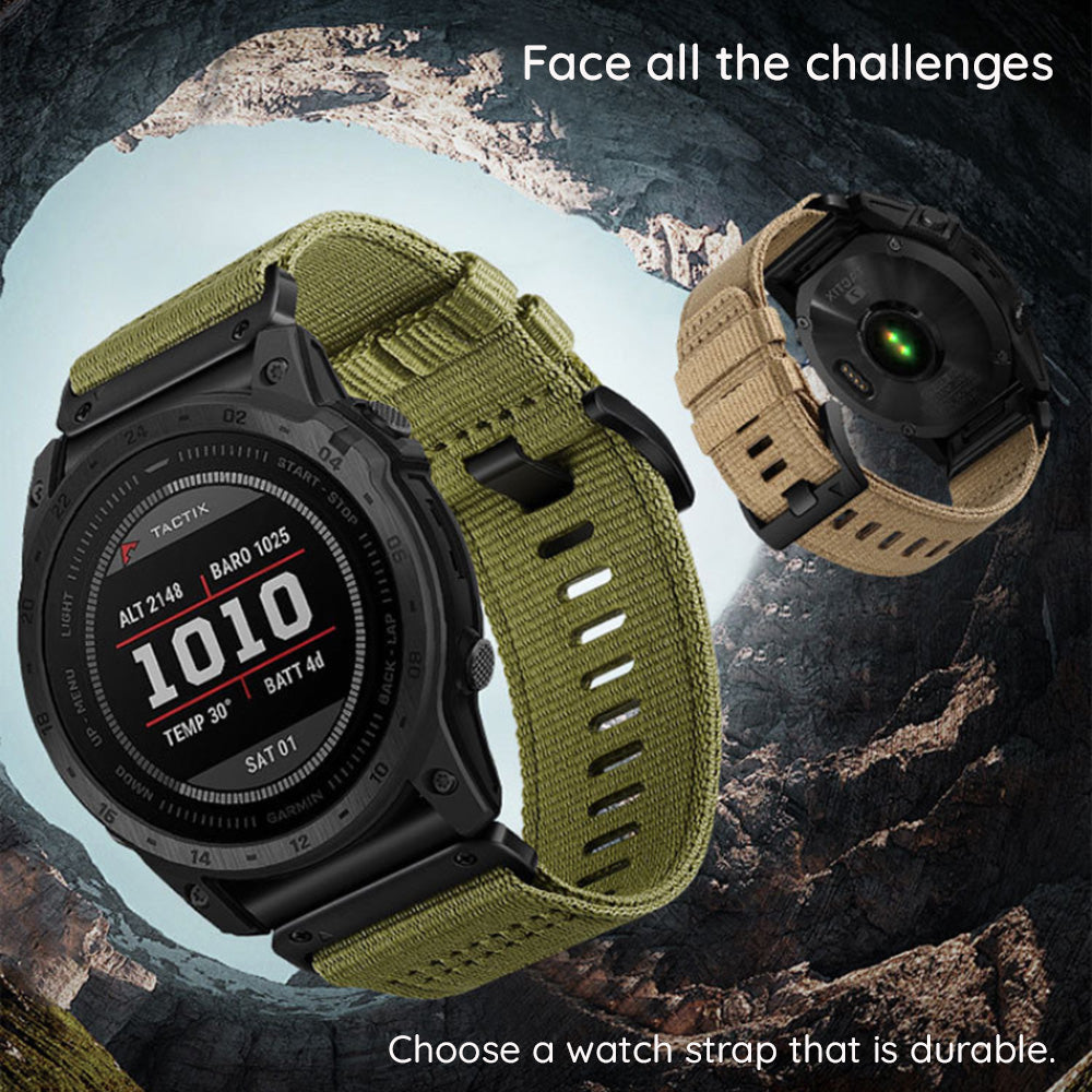 Bracelet Techsuit W070 pour Garmin Instinct / Approach / Fenix Watch Series, 20mm, Orange