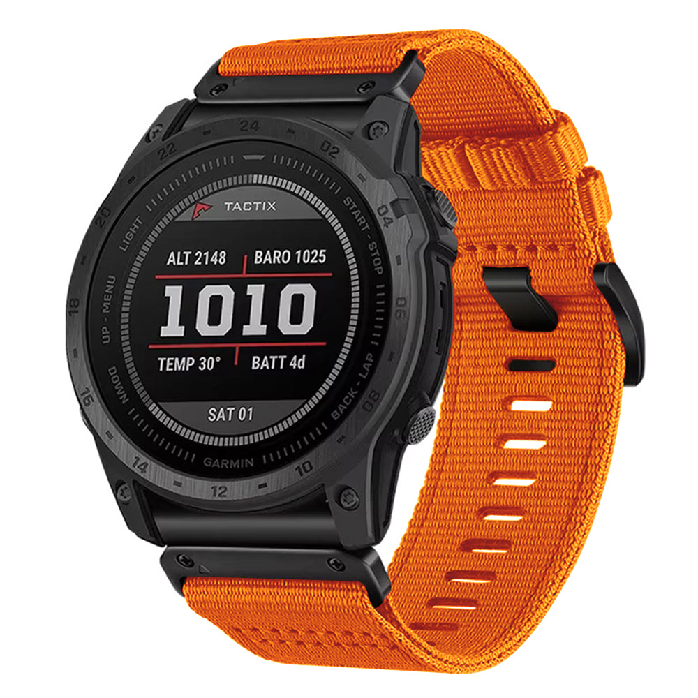 Bracelet Techsuit W070 pour Garmin Watch Fenix Series, 26mm, Orange