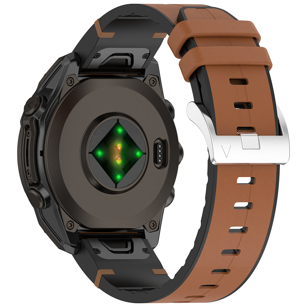 Bracelet Techsuit W071 pour Garmin Instinct / Approach / Fenix Watch Series, 20mm, Marron