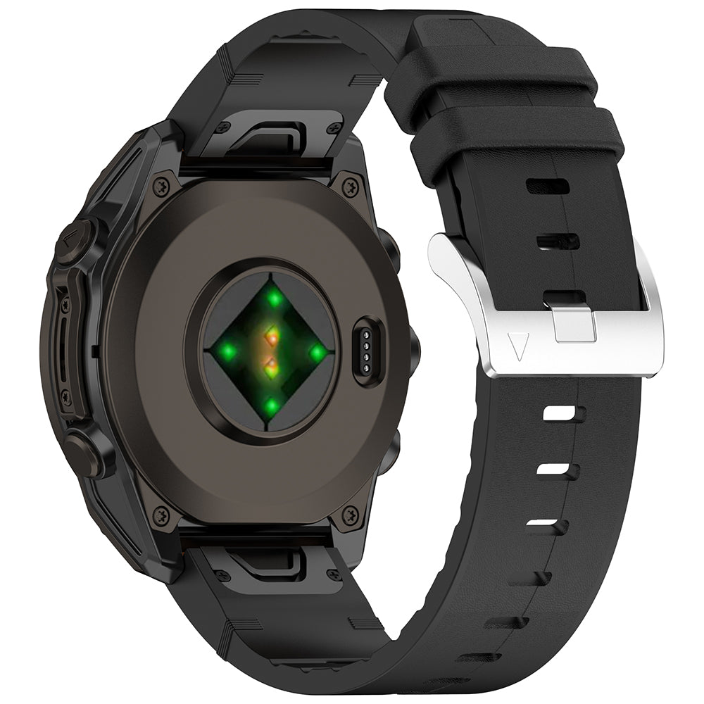Bracelet Techsuit W071 pour Garmin Instinct / Approach / Fenix Watch Series, 20mm, Noir