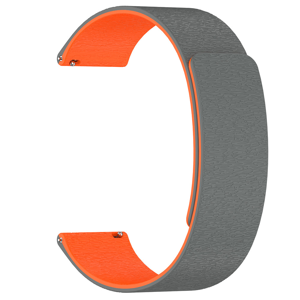 Bracelet Techsuit W074 pour Samsung Galaxy Watch Series, 20mm, Gris Orange