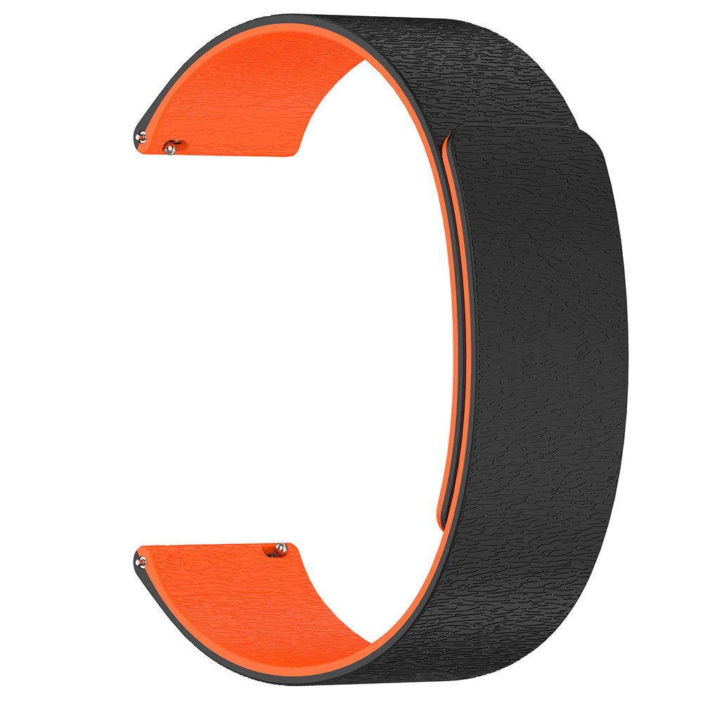 Bracelet Techsuit W074 pour Samsung Galaxy Watch Series, 22mm, Noir Orange