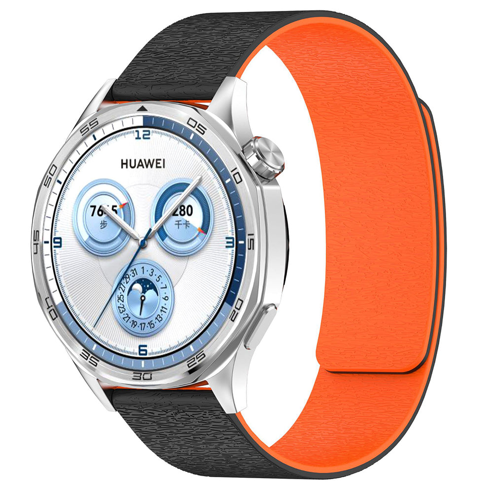 Bracelet Techsuit W074 pour Samsung Galaxy Watch Series, 22mm, Noir Orange