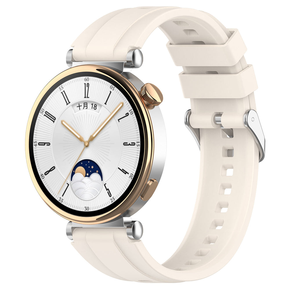 Bracelet Techsuit W075 pour Huawei Watch / Garmin Watch Series, 18mm, Beige