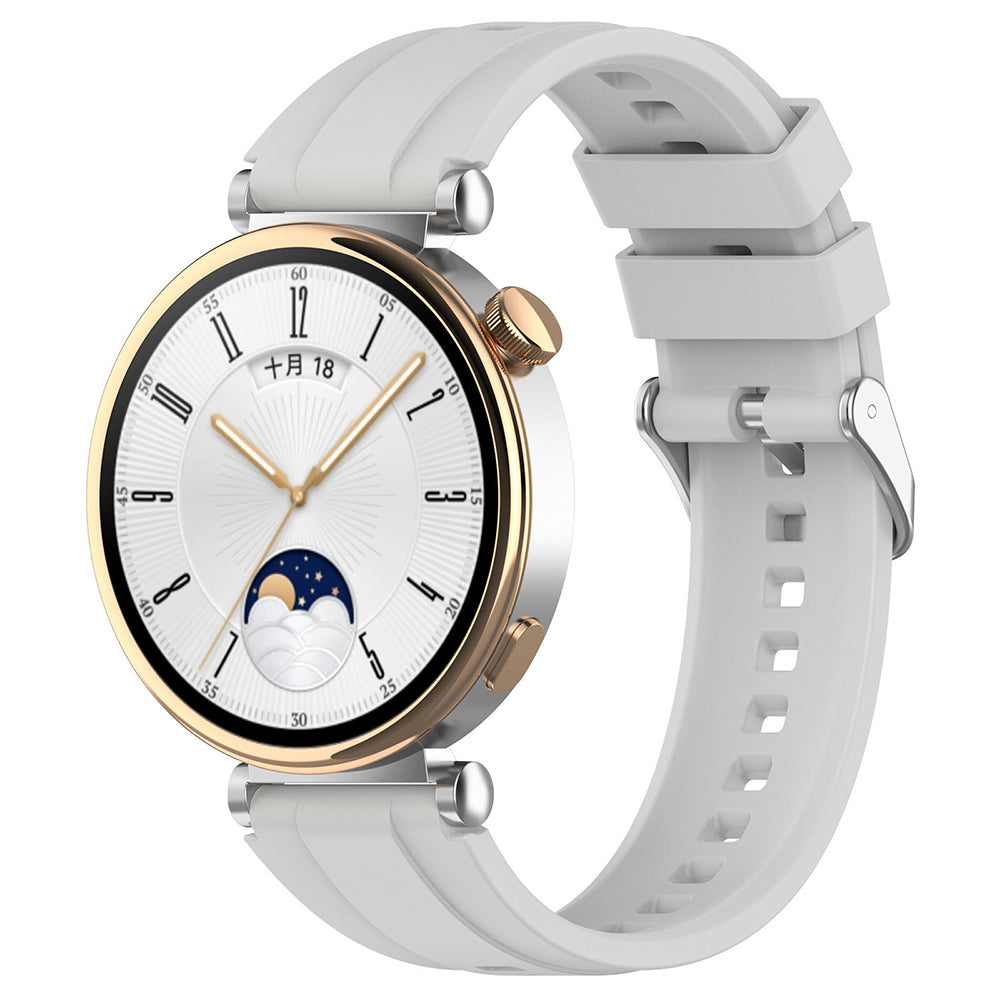 Bracelet Techsuit W075 pour Huawei Watch / Garmin Watch Series, 18mm, Gris