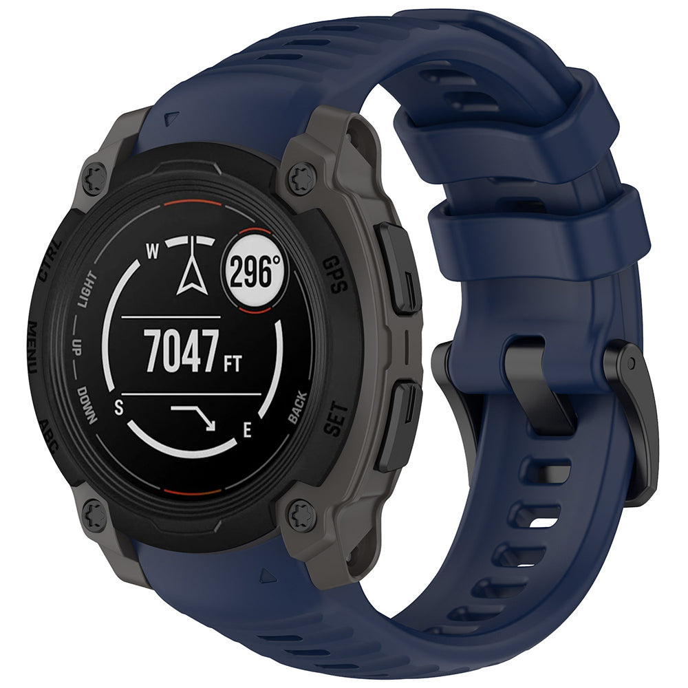 Bracelet Techsuit W076 pour Garmin Instinct E 40mm, Bleu Foncé