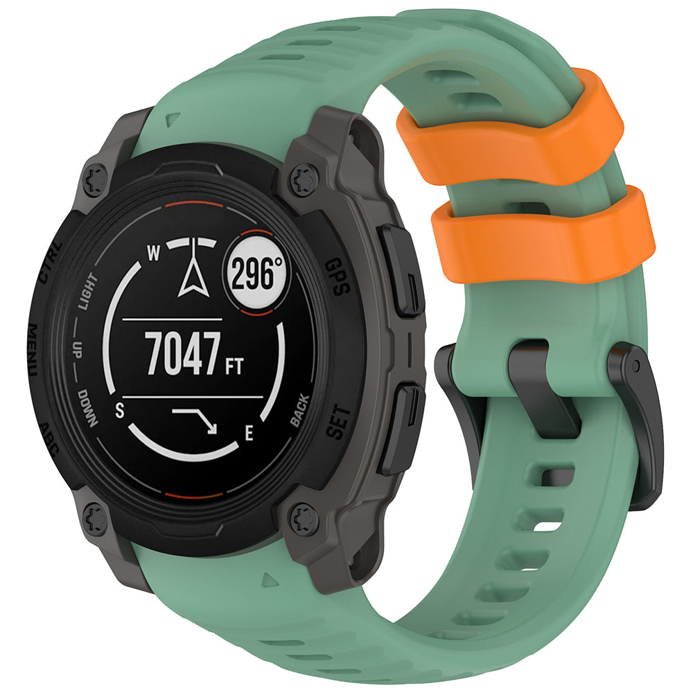Bracelet Techsuit W076 pour Garmin Instinct E 40mm, Vert Clair