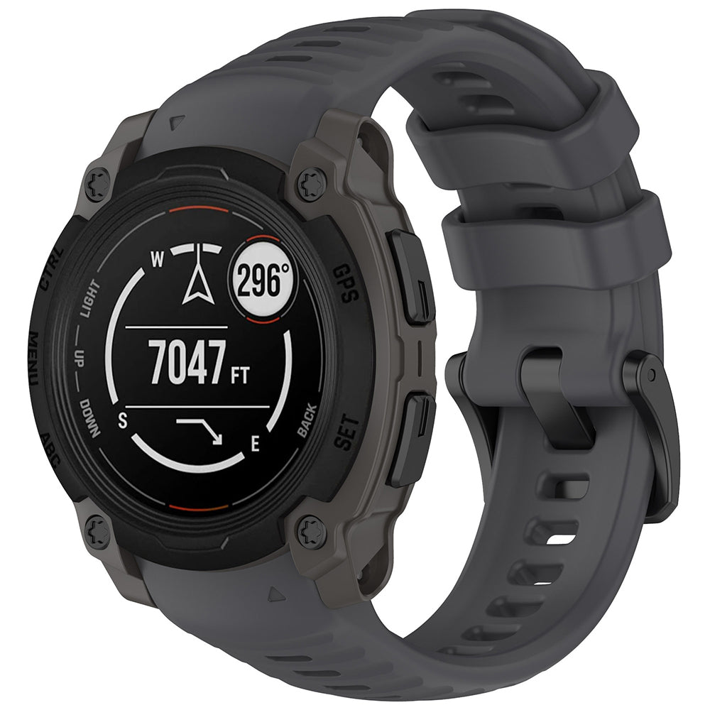Bracelet Techsuit W076 pour Garmin Instinct E 45mm, Gris