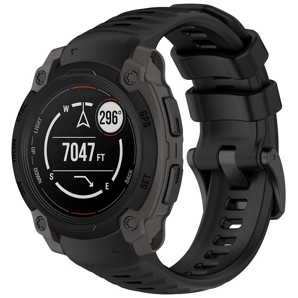 Bracelet Techsuit W076 pour Garmin Instinct E 45mm, Noir