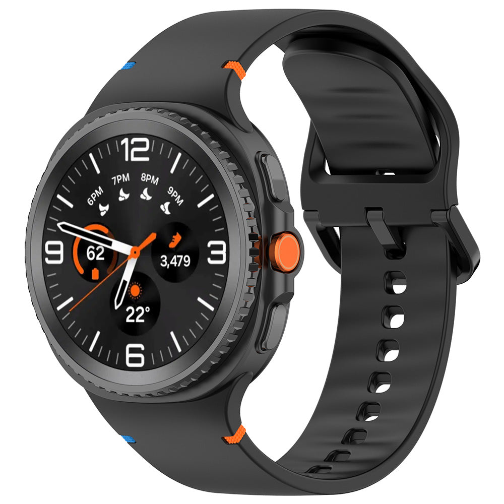 Bracelet Techsuit W079 pour Samsung Galaxy Watch8 / Série Watch8 Classic, Noir