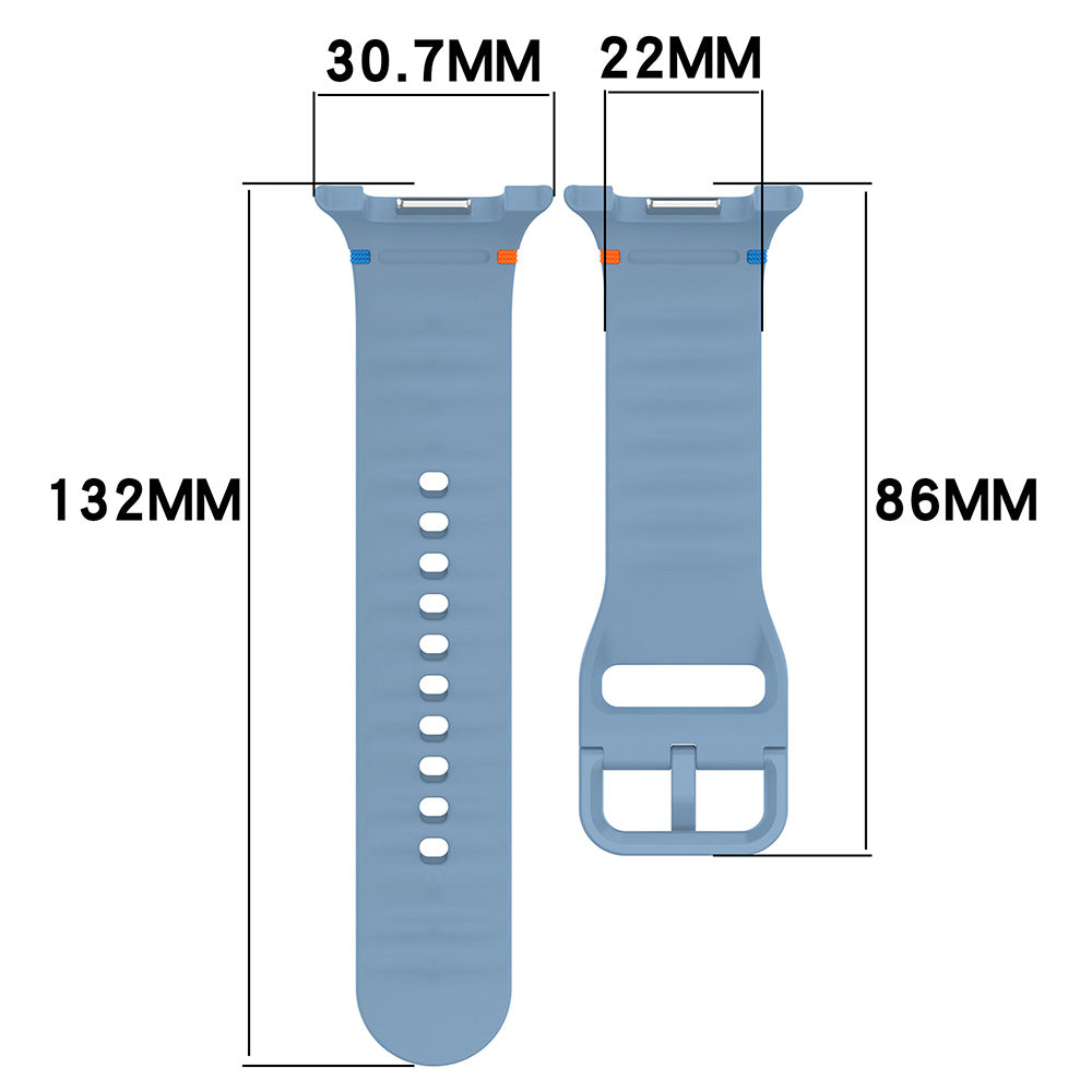 Bracelet Techsuit W079 pour Samsung Galaxy Watch8 / Série Watch8 Classic, Orange