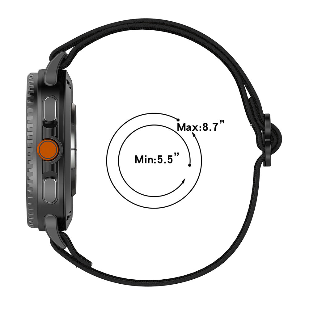 Techsuit W080 Strap for Samsung Galaxy Watch 8 Classic / Watch8 44mm / Watch 8 40mm, Dark Blue