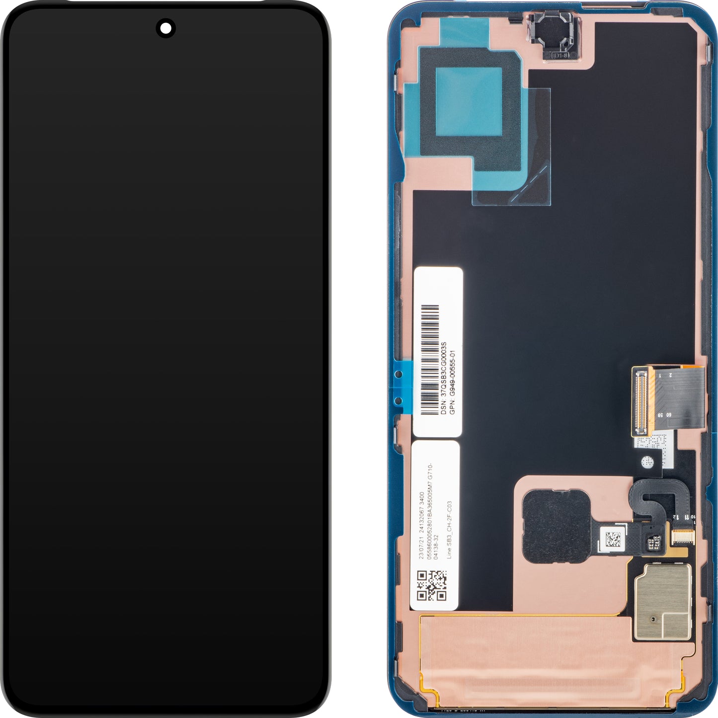 Écran tactile Google Pixel 8, Swap