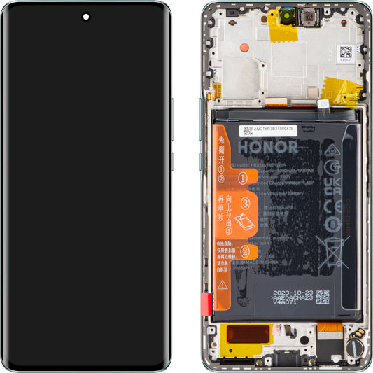 Écran tactile Écran tactile Honor Magic6 Lite, avec cadre et batterie, vert émeraude, Service Pack 0235AHHQ