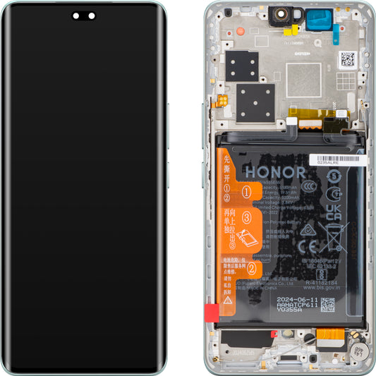 Écran tactile Honor 200 Pro, avec cadre, vert émeraude, Service Pack 0235ALRE