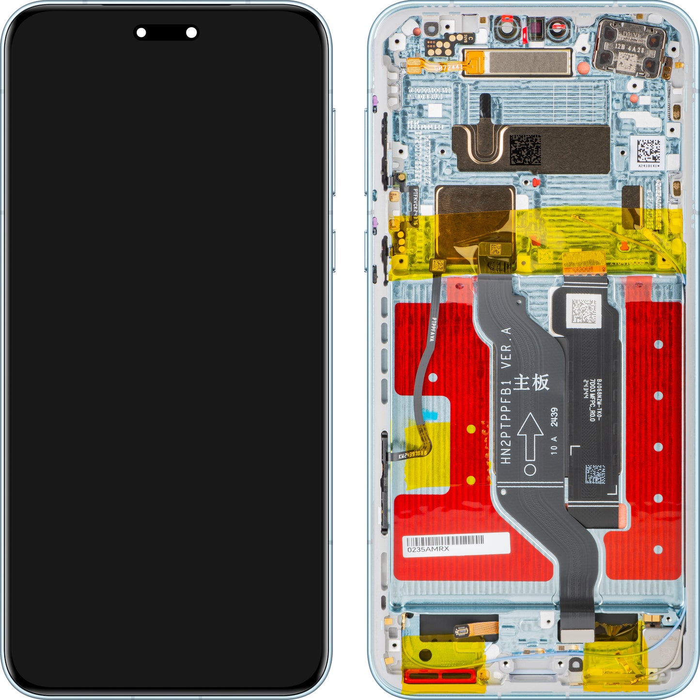 Écran tactile Honor Magic7 Pro avec cadre, Bleu (Breeze Blue), Pack de service 0235AMRX