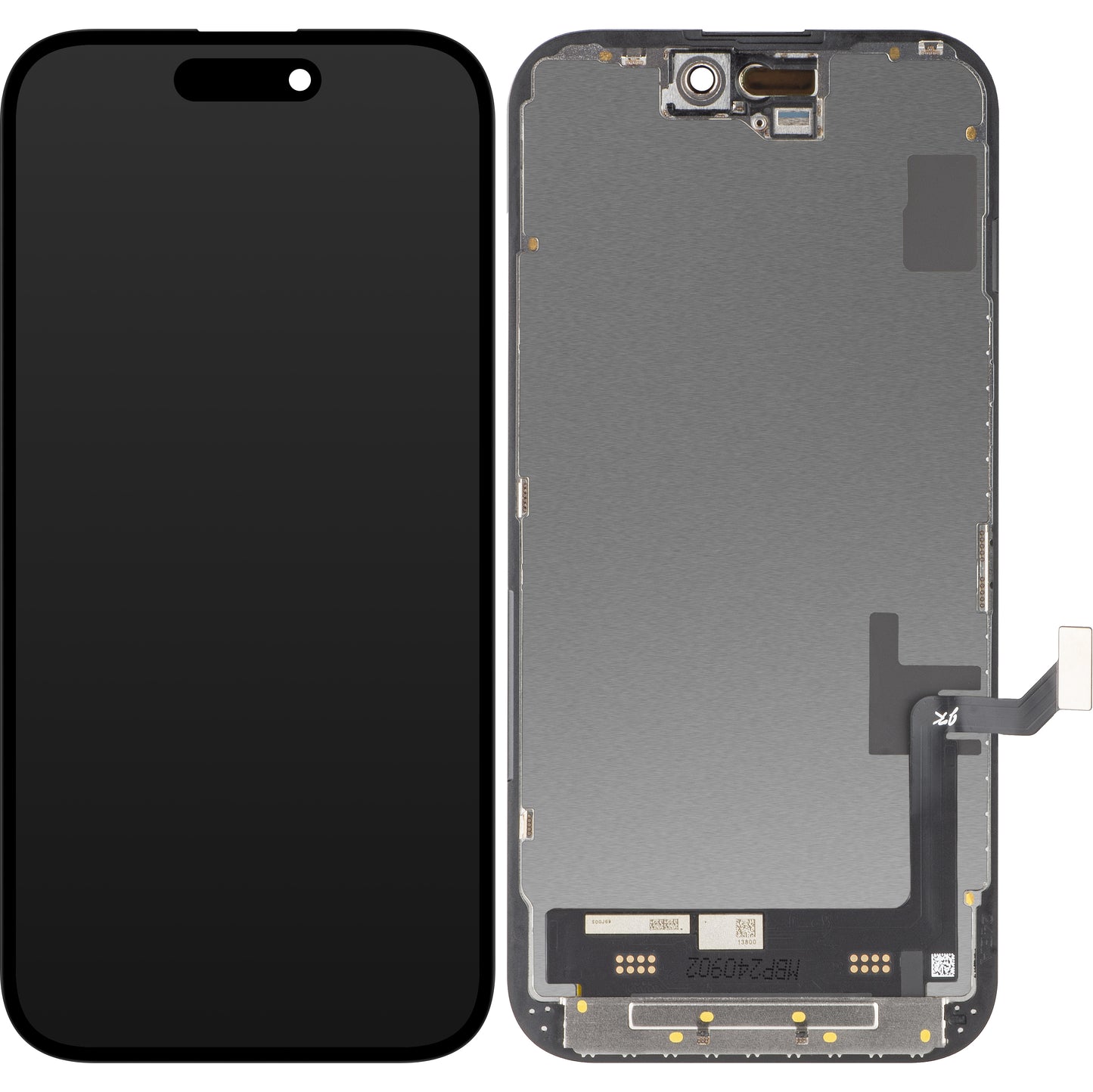 JK Écran tactile pour Apple iPhone 15, avec cadre, version In-Cell LCD, noir