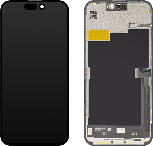 Ecran tactile JK pour Apple iPhone 15 Pro Max, avec cadre, version In-Cell LCD, noir