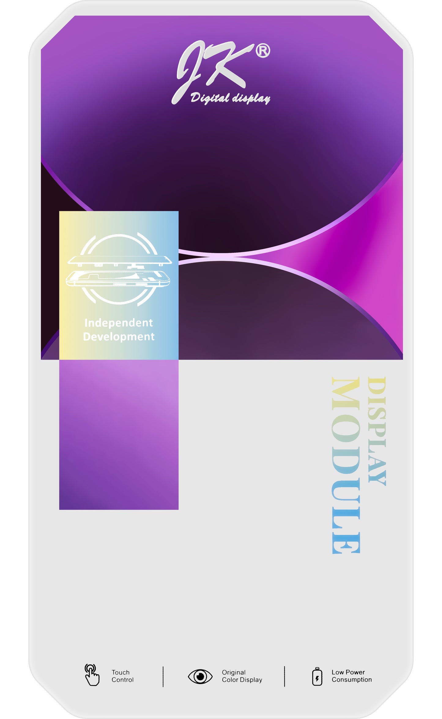 JK Écran tactile pour Apple iPhone 14, avec cadre, version In-Cell LCD, noir