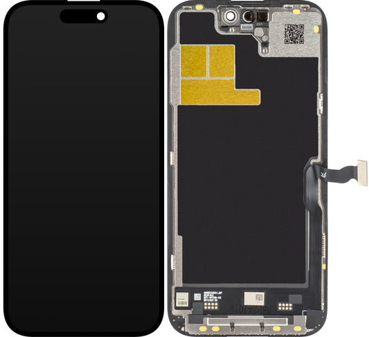 JK Écran tactile pour Apple iPhone 14 Pro, avec cadre, LCD In-Cell IC mobile, noir