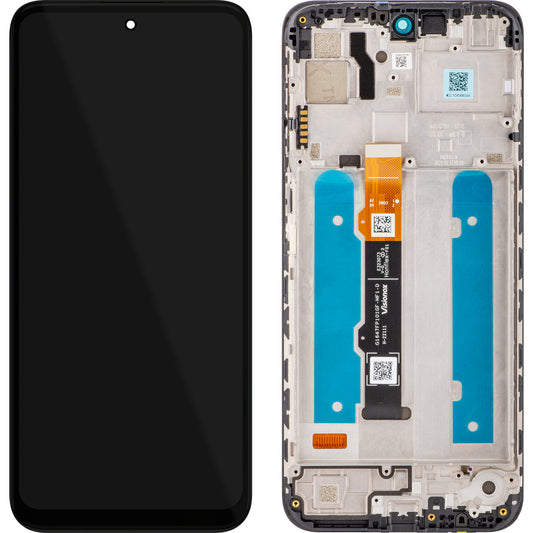Écran tactile Motorola Moto G31 (XT2173-3), avec cadre, noir, Service Pack 5D68C19989