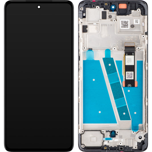 Motorola Moto Moto G72 Touchscreen Display, with Frame, Black, Service Pack 5D68C21701