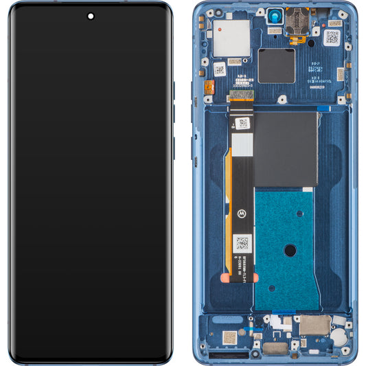 Touchscreen Display Motorola Edge 40, with Frame, Lunar Blue, Service Pack 5D68C22671