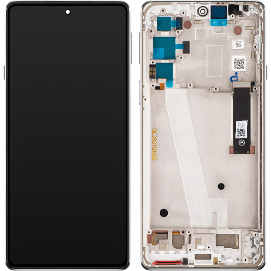 Motorola Edge 20 Écran tactile, avec cadre, blanc givré, Service Pack 5D68C19194