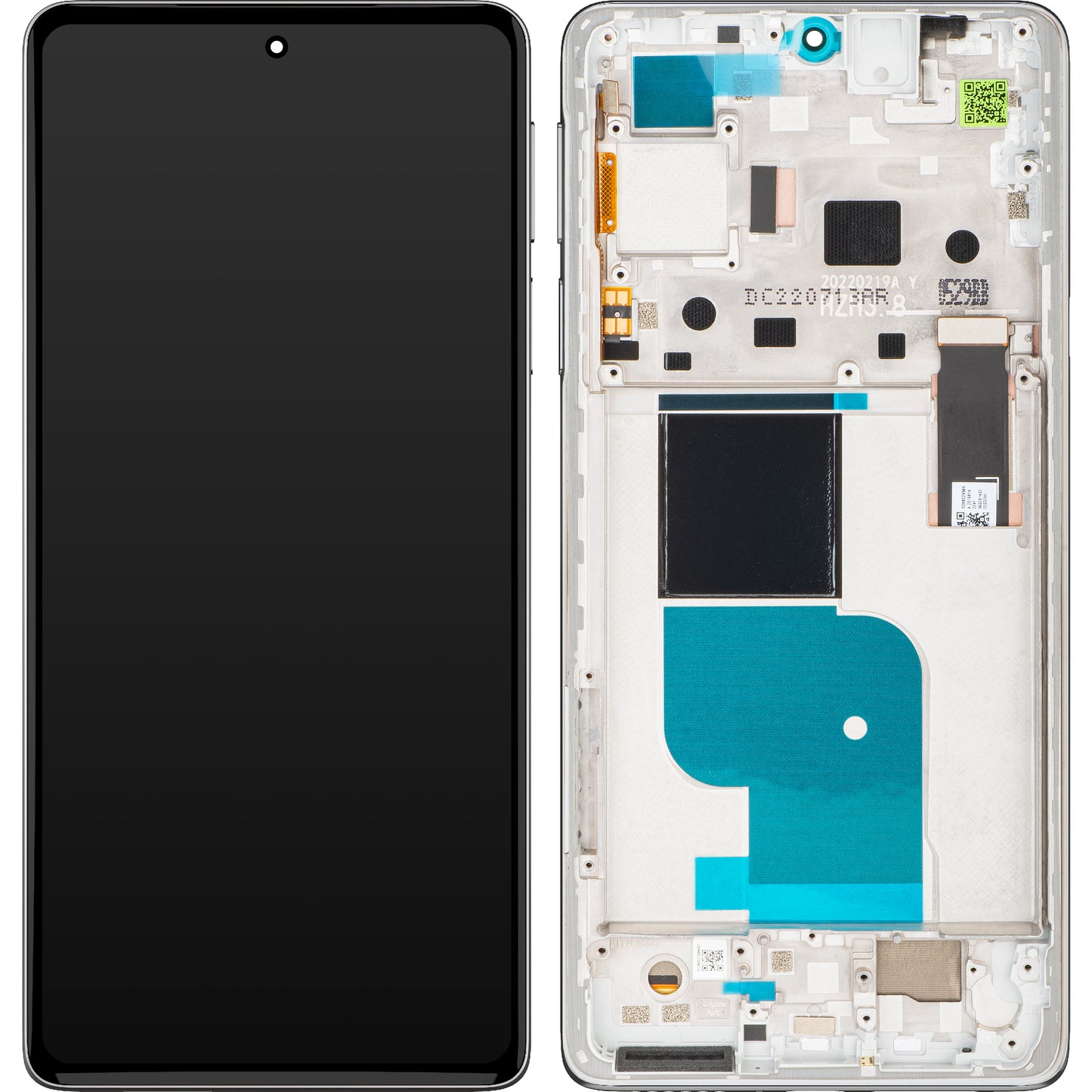 Écran tactile Motorola Edge 30 Pro, avec cadre, Silver (Stardust White), Service Pack 5D68C20277