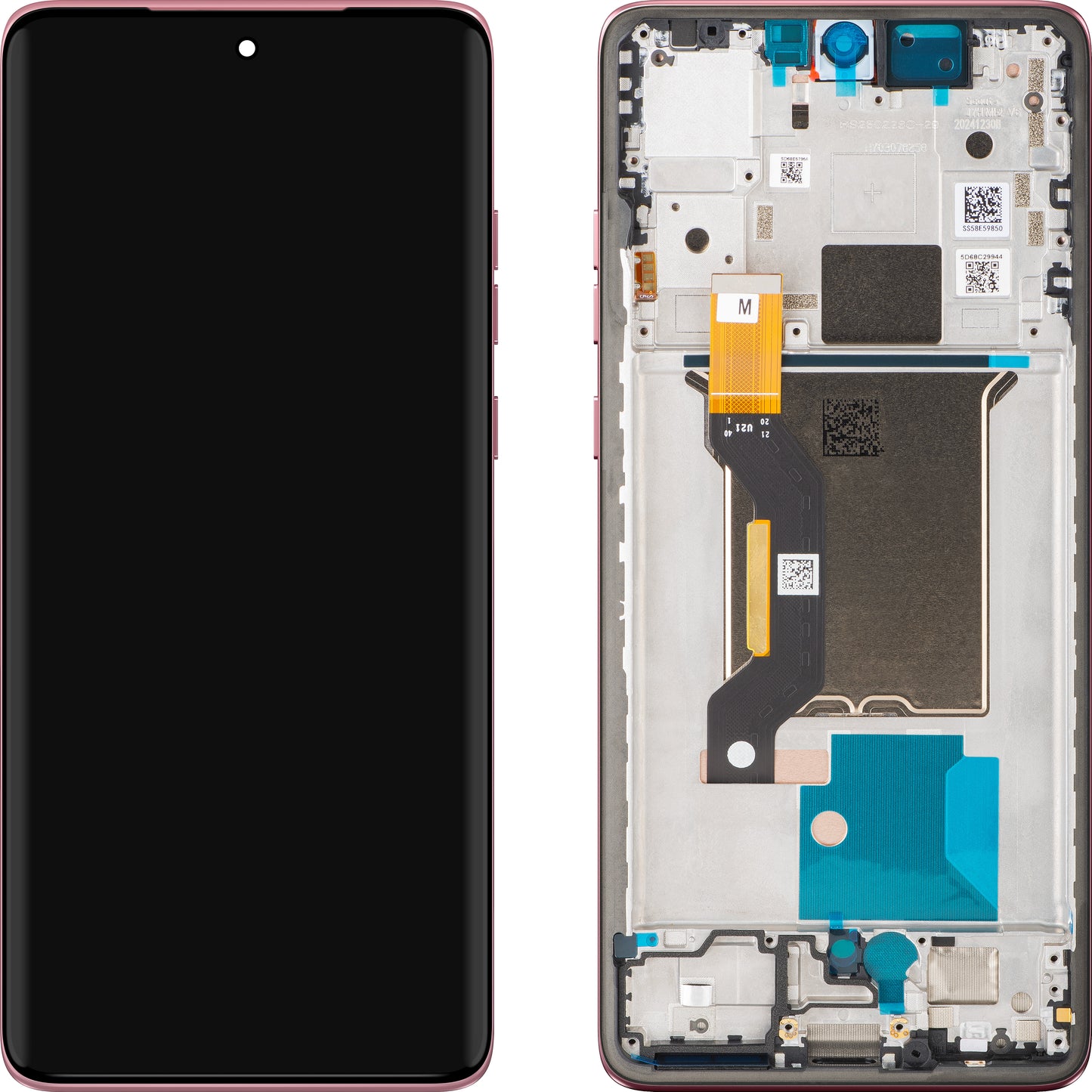 Écran tactile Motorola Edge 60 Fusion, avec cadre, Rose (Pantone Zephyr), Pack de service 5D68C29880