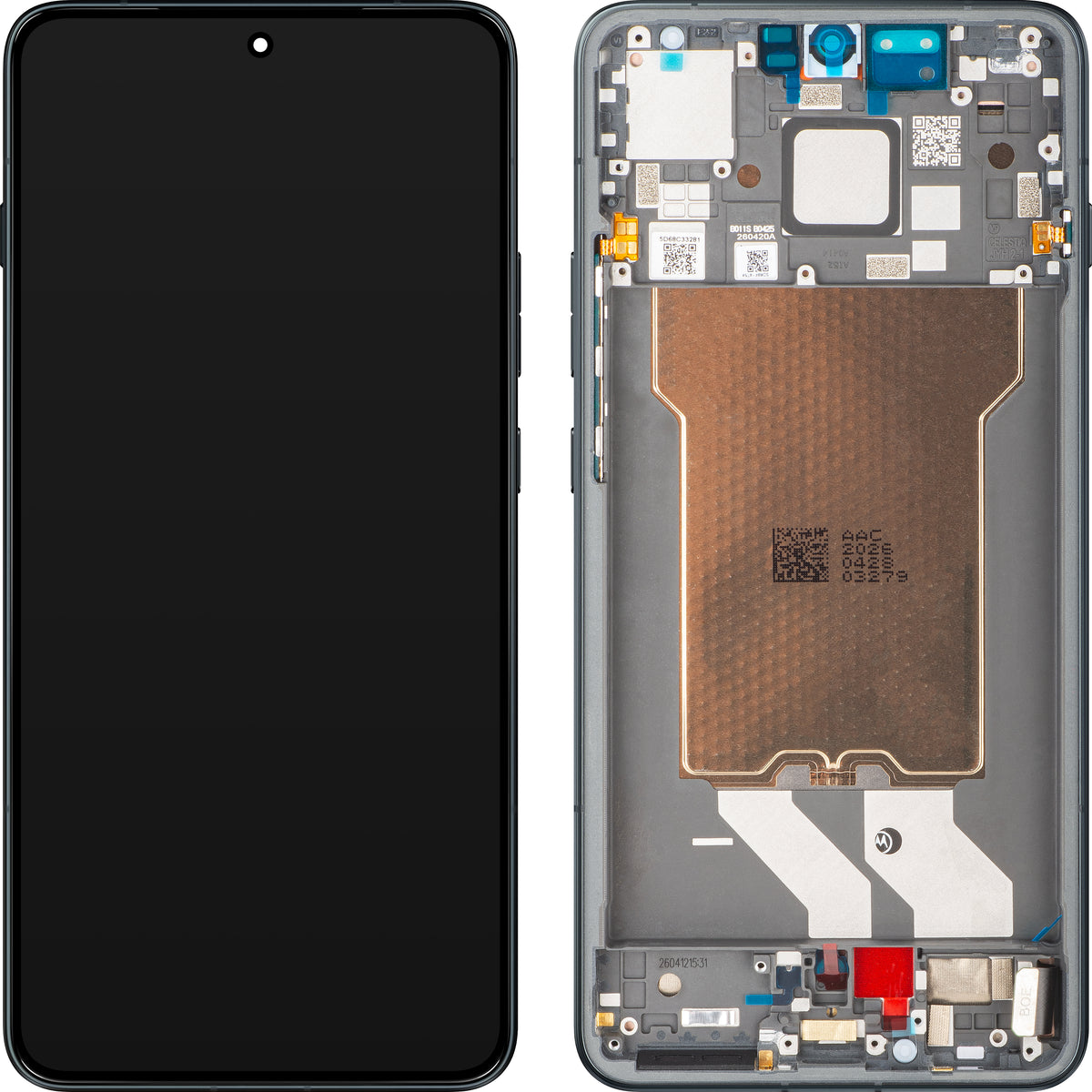 Écran tactile Motorola Edge 70 Max, avec cadre, noir (Pantone Dark Shadow) 5D68C33281