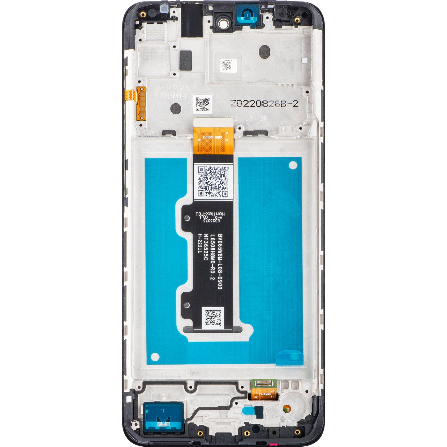 Motorola Moto E40 / E30 Touchscreen Display with Frame, Black, Service Pack 5D68C19697