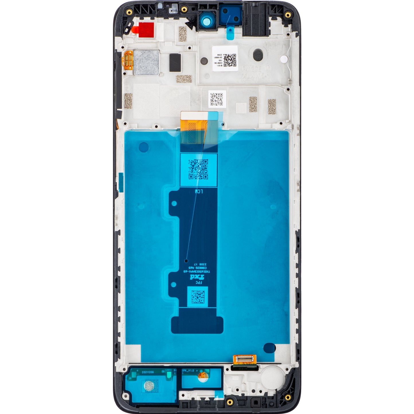 Motorola Moto E32s / E22s Écran tactile avec cadre, noir, Service Pack 5D68C20795